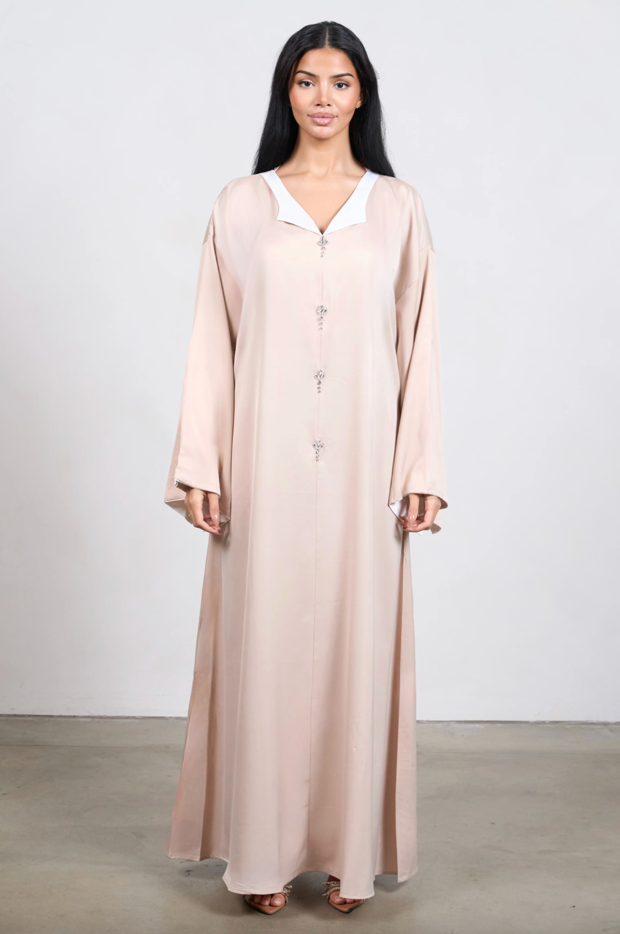 Harmony Kaftan Dress - Beige