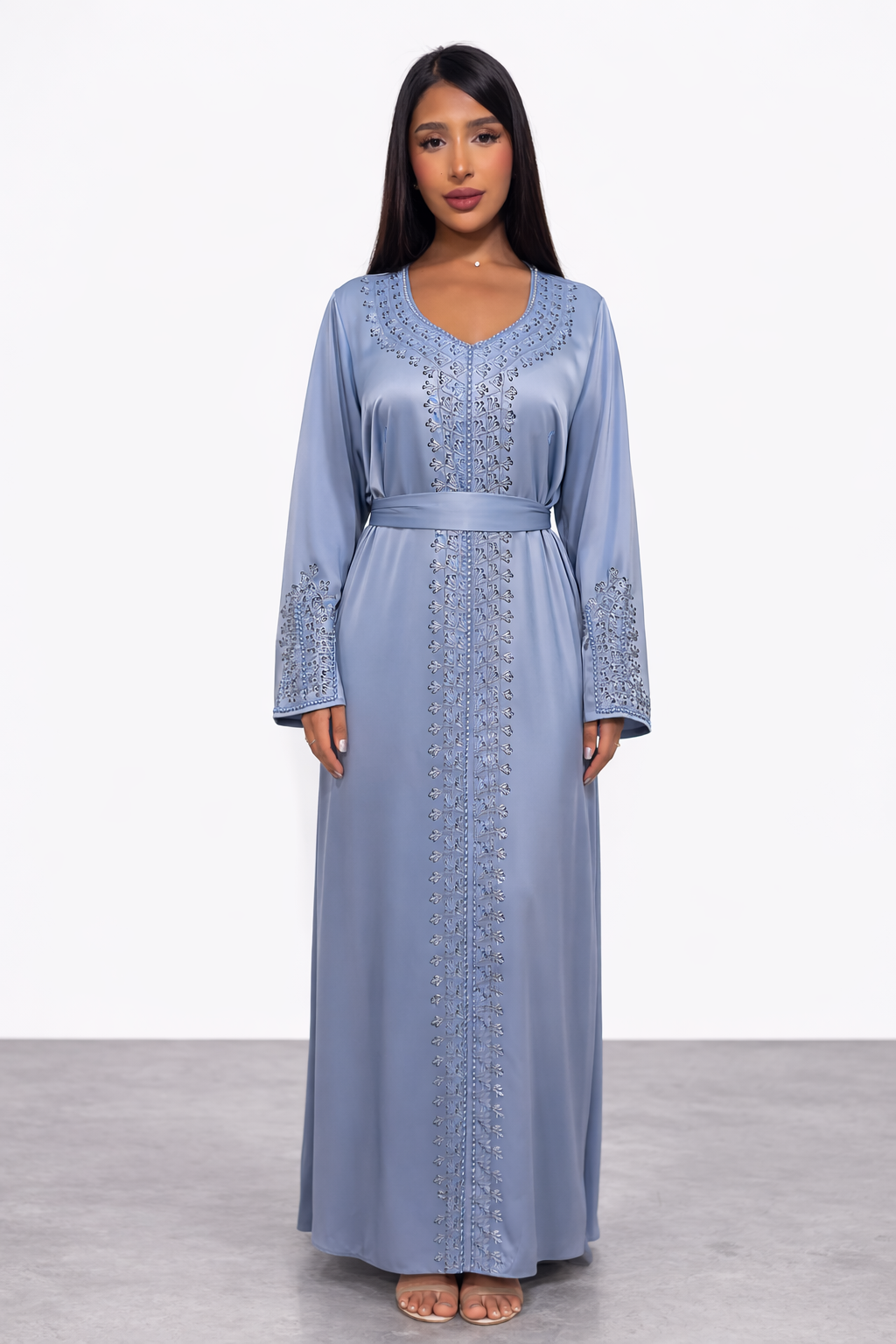 Ice Blue Abaya